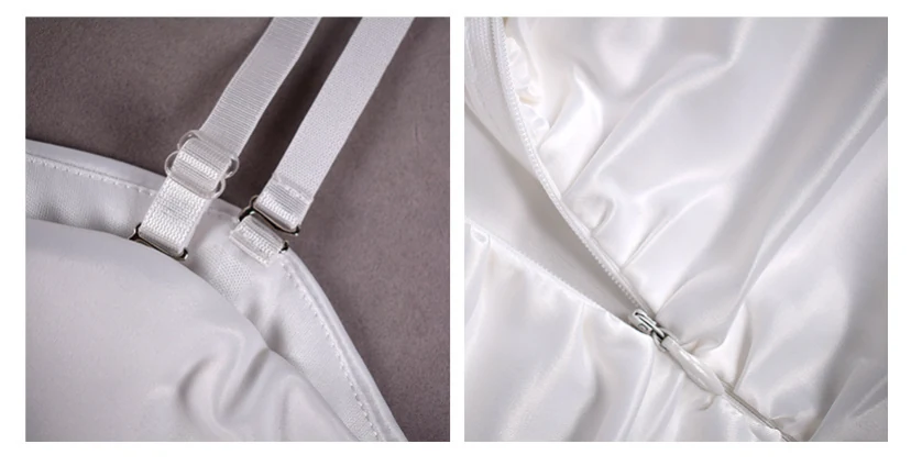 Juliette Cutout Dress — White — hardware detail