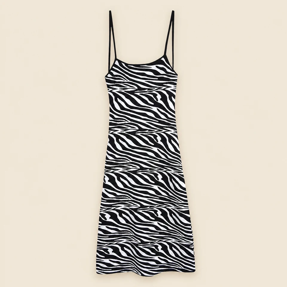 Margot Striped Midi Dress — Stripe — product photograph