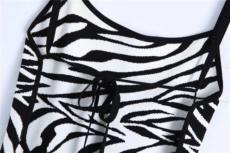 Margot Striped Midi Dress — Stripe — rear tie detail